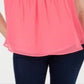 Charter Club Women's Sleeveless Pintuck Blouse Pink Size Large
