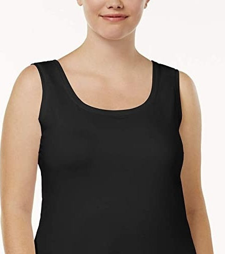 Alfani Women's Teal Sleeveless Scoop Neck Blouse Top Black Size Small