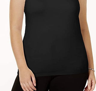 Alfani Women's Teal Sleeveless Scoop Neck Blouse Top Black Size Small