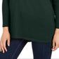 Style & Co Women's Seam-Front Tunic Sweater Green Size X-Small