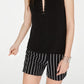 INC International Concepts Women's Studded Halter Top Black Size X-Small