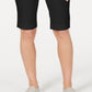 Charter Club Women's Pull on Bermuda Shorts Black Size Large
