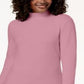 Karen Scott Women's Cotton Mock-Neck Top Pink Size X-Small