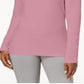 Karen Scott Women's Cotton Mock-Neck Top Pink Size X-Small