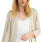Alfani Women's Woven Open Front Cardigan Brown Size XX-Large
