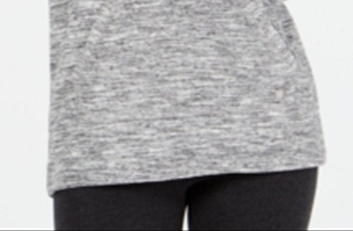 Ideology Women's Long Sleeve Hooded Hoodie Sweater Gray Size XX-Large