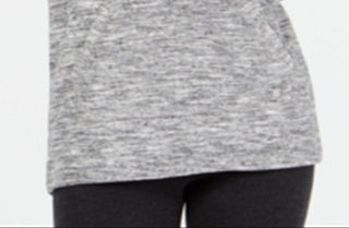 Ideology Women's Long Sleeve Hooded Hoodie Sweater Gray Size XX-Large