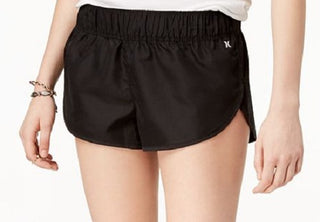 Hurley Juniors' Super Suede Beach Rider Soft Shorts Black Size X-Large