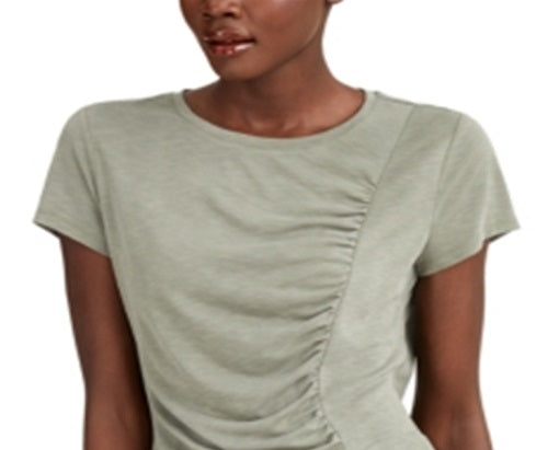 INC International Concepts Women's Earth Ruched Top Green Size X-Large