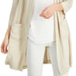 Alfani Women's Topper Open Front Cardigan Top Brown Size X-Large