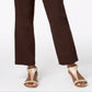 JM Collection Women's Pull on Tummy Control Slim Leg Pants Brown Size Small