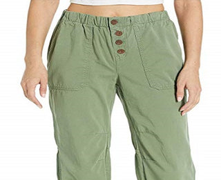 Free People Women's Cadet Pull on Jogger Pants Green Size Small