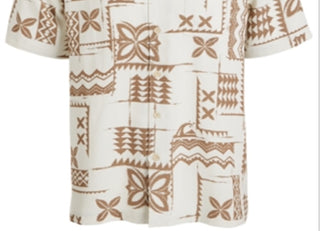 Quiksilver Men's Izu Island Shirt Brown Size XX-Large