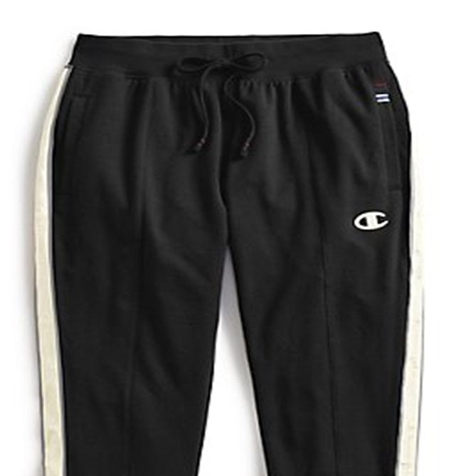 Champion Women's Heritage Taped Pants Black Size Large
