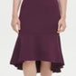 Calvin Klein Women's High Low MIDI Scuba Dress Purple Size 4