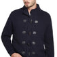 Weatherproof Vintage Men's Toggle Waffle Stitch Sweater Blue Size XXX-Large