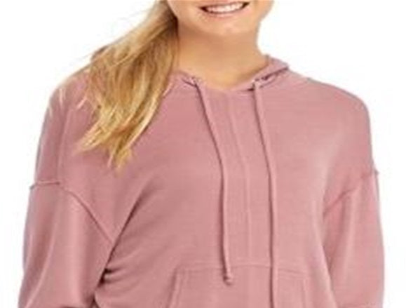 Free People Women's Movement Dried Rose Back Into It Hoodie Pink Size Large