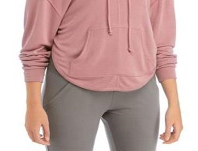 Free People Women's Movement Dried Rose Back Into It Hoodie Pink Size Large