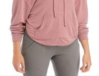 Free People Women's Movement Dried Rose Back Into It Hoodie Pink Size Large