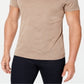 Alfani Men's End On End Dot T-Shirt Brown Size Small