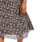 Maison Jules Women's Floral Midi Skirt Black Size X-Small
