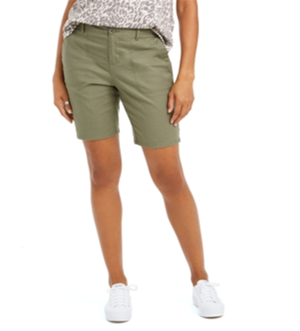 Style & Co Women's Bermuda Shorts Green Size 2