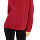 Alfani Women's Dropped Shoulder Turtleneck Red Size X-Small