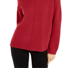 Alfani Women's Dropped Shoulder Turtleneck Red Size X-Small