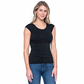 Downeast Women's Casual Wonder Tops T-Shirts Black Size L
