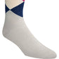 Cole Haan Men's Diamond Dress Crew Socks Blue Size 7-12