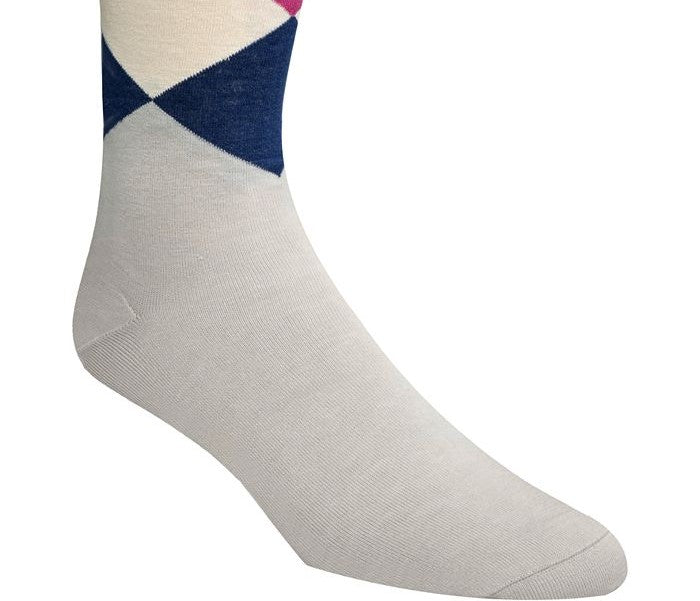 Cole Haan Men's Diamond Dress Crew Socks Blue Size 7-12