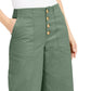 INC International Concepts Women's Button Fly Culottes Green Size 14