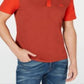 Lacoste Men's Colorblocked Polo Shirt Red Size 6