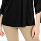 Alfani Women's Tie Cuff Top Black Size X-Small