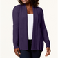 Karen Scott Women's Shawl Collar Cardigan Purple Size X-Small