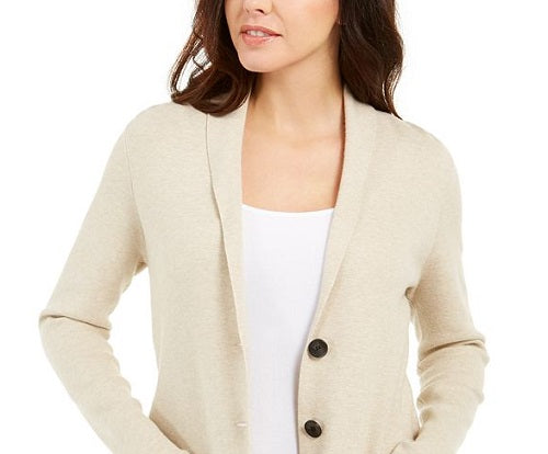 Charter Club Women's Blazer Sweater Brown Size Large