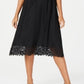 Alfani Women's Lace MIDI Dress Black Size 8