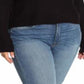 Planet Gold Women's Trendy Plus Rainbow Sweater Black Size 1X