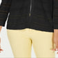 Charter Club Women's Pointelle Striped Cardigan Black Size X-Small