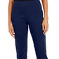 NY Collection Women's Straight Leg Pull on Pants Blue Size Petite XL-