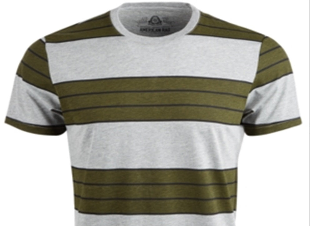 American Rag Men's Heather Stripe T-Shirt Gray Size X-Large