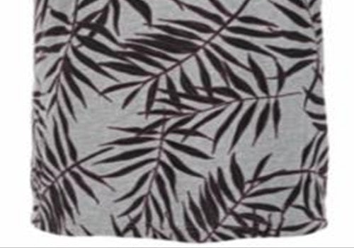 American Rag Men's Leaf Lines V Neck T-Shirt Gray Size Small