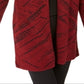 JM Collection Women's Patterned Cardigan Sweater Red Size Petite Medium