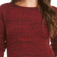 Style & Co Women's Crewneck Marled Sweater Red Size X-Small