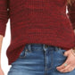Style & Co Women's Crewneck Marled Sweater Red Size X-Small