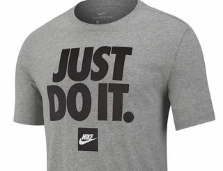 Nike Men's Sportswear Just Do It T-Shirt Gray Size Large