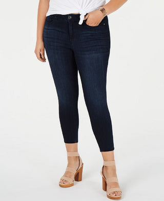 Celebrity Pink Women's Mid Rise Ankle Skinny Jean Blue Size 18W