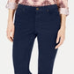 Style & Co Women's Corduroy Tummy Control Pants Blue Size 10