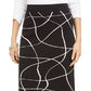 Alfani Women's Printed Sweater Skirt Black Size Small