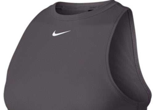 Nike Women's Pro Cropped Tank Top Gray Size Small